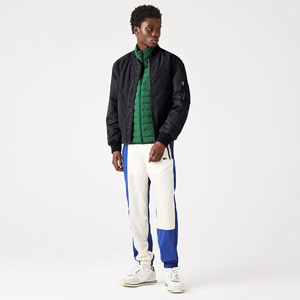 Áo Khoác Bomber Nam Lacoste Men's Zip-Up Jacket BH9147L F2W Màu Xanh Đen Size 48 - Thời trang - Vua Hàng Hiệu