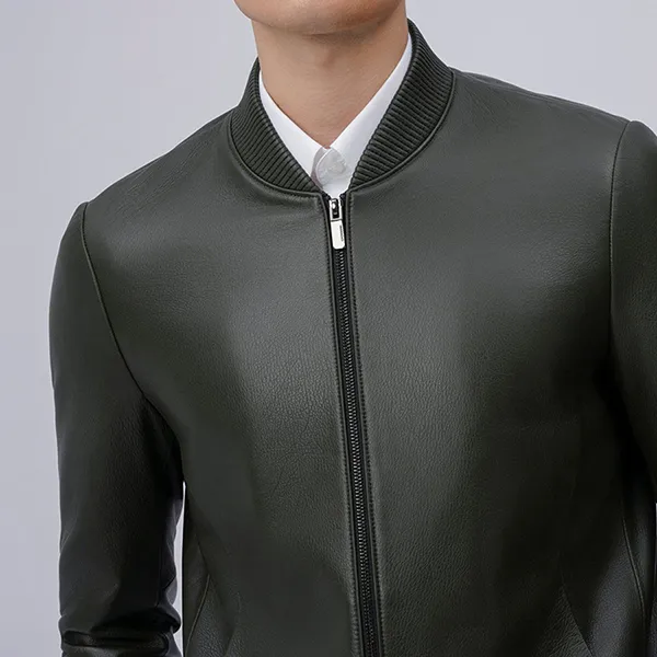Áo Khoác Da Nam Giovanni GJL0023-1DM Màu Đen Size 46 - Thời trang - Vua Hàng Hiệu