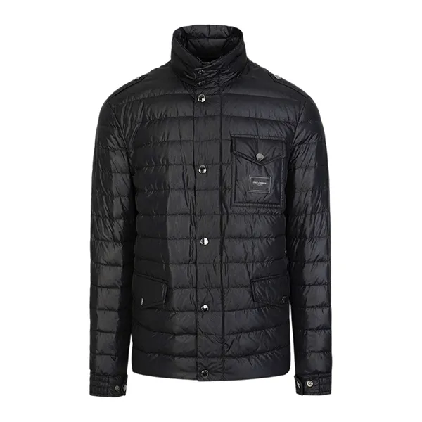 Áo Khoác Nam Dolce & Gabbana D&G Logo Plate Goose Down Nylon Jacket Black G90X1T FUM8S N0000 Màu Đen Size 44 - Thời trang - Vua Hàng Hiệu