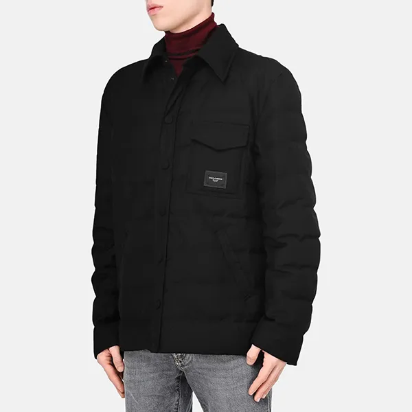 Áo Khoác Nam Dolce & Gabbana Tag Sport Jacket Black G9VD6T FUSNU Màu Đen Size 44 - Thời trang - Vua Hàng Hiệu