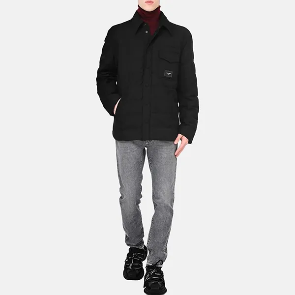 Áo Khoác Nam Dolce & Gabbana Tag Sport Jacket Black G9VD6T FUSNU Màu Đen Size 44 - Thời trang - Vua Hàng Hiệu