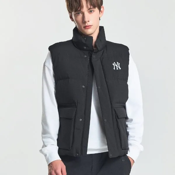 Áo Khoác Gile MLB Mega Logo Heavyweight Padded Vest New York Yankees 3ADVB0146-50BKS Màu Đen Size M - Thời trang - Vua Hàng Hiệu