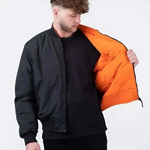 Áo Khoác Nam Lacoste Reversible Bomber Jacket BH0550-SE8 Màu Đen Size 50