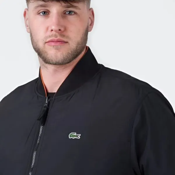 Áo Khoác Nam Lacoste Reversible Bomber Jacket BH0550-SE8 Màu Đen Size 50