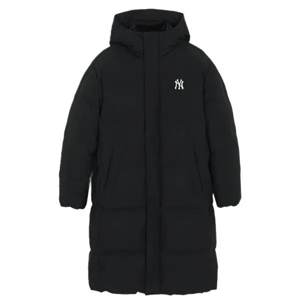 Áo Khoác MLB Basic Big Lettering Hood Long Padding New York Yankees 3ADJB1846-50BKS Màu Đen