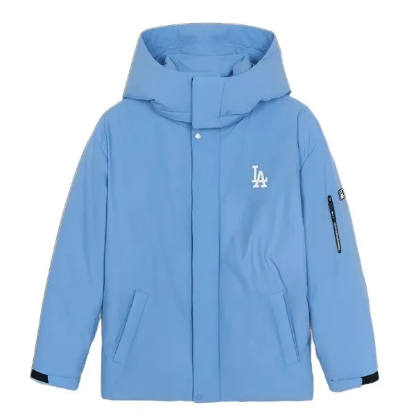 Áo Khoác MLB Basic Big Lettering Hood Weight Short Padding LA Dodgers 3ADJB1246-07SBD Màu Xanh Blue - Thời trang - Vua Hàng Hiệu