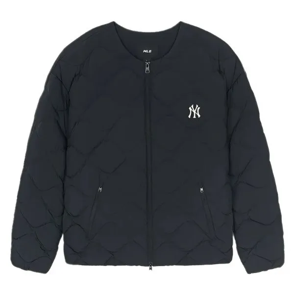 Áo Khoác MLB Basic U-Neck Lightweight Short Padding New York Yankees 3ADJB0146-50BKS Màu Đen