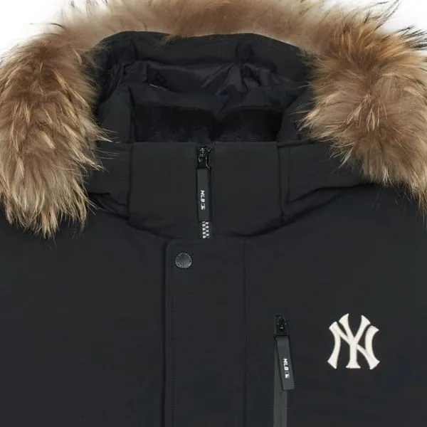 Áo Khoác MLB Gofcore Outpocket FUR Goose Short Padding New York Yankees 3ADJB1546-50BKS Màu Đen