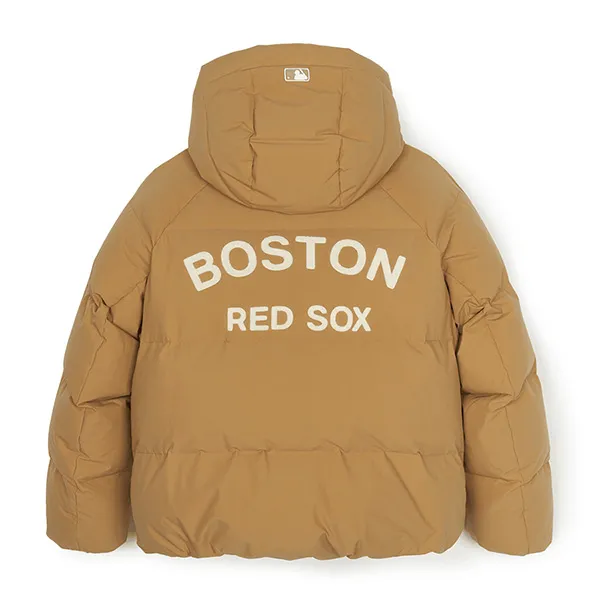 Áo Khoác MLB Varsity Hood Heavy Short Down Jkt Boston Red Sox 3ADJV1046-43BGS Màu Beige
