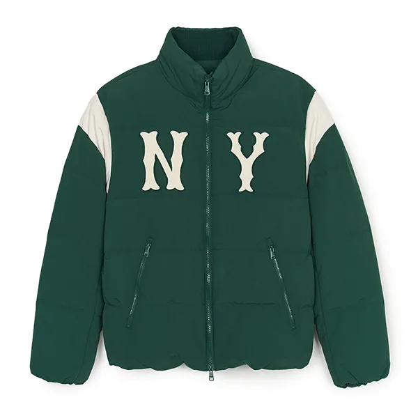 Áo Khoác MLB Varsity Shoulder Block Heavy Short Down New York Yankees 3ADJV1146-50GND Màu Xanh Green - Thời trang - Vua Hàng Hiệu