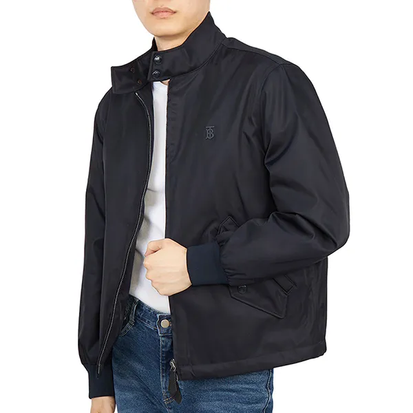 Áo Khoác Nam Burberry Harrington Monogram Ledbury 8051018 Màu Đen Size 50