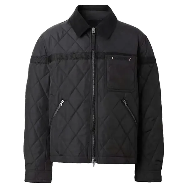 Áo Khoác Nam Burberry Men's Long Sleeve Jacket 8083689 Màu Đen Size M