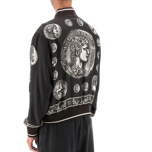 Áo Khoác Nam Dolce & Gabbana D&G Black With Logo Printed G9AKOT HI1LK HM4RF Màu Đen Size 44 - Thời trang - Vua Hàng Hiệu