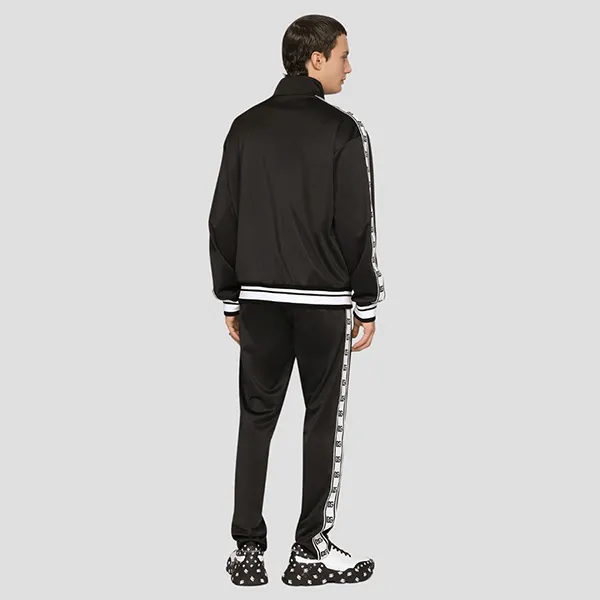 Áo Khoác Nam Dolce & Gabbana D&G Black With Logo Tapped G9XM5ZHU7B7 N0000 Màu Đen Size 46