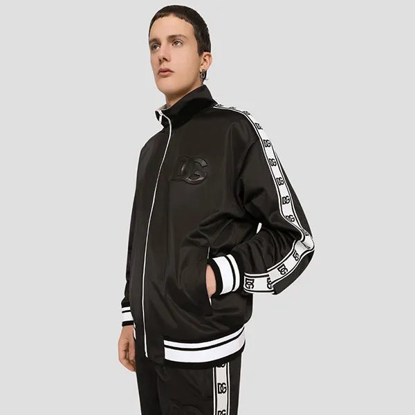 Áo Khoác Nam Dolce & Gabbana D&G Black With Logo Tapped G9XM5ZHU7B7 N0000 Màu Đen Size 46