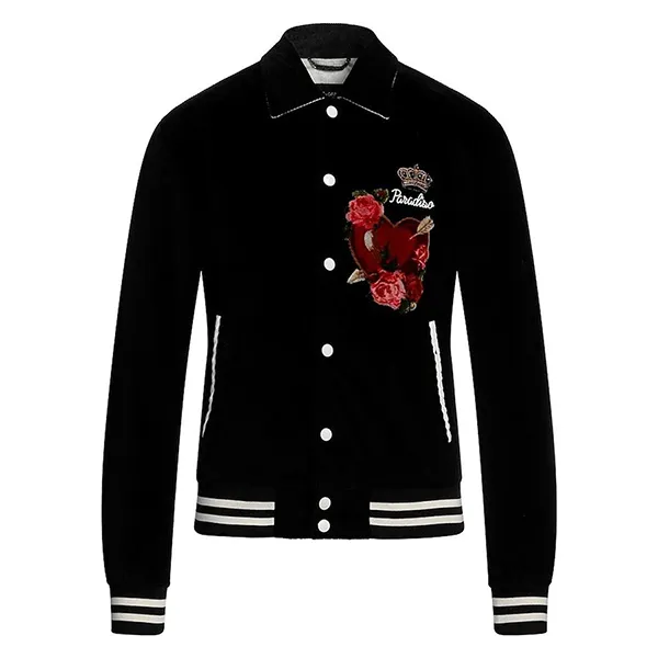 Áo Khoác Nam Dolce & Gabbana D&G Paradiso L'Amore É Bellessa G9LO5Z Màu Đen Size 44