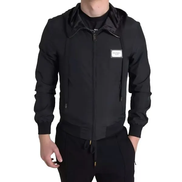 Áo Khoác Nam Dolce & Gabbana D&G Tag Sport G9LH0T FUM1N Màu Đen Size 44