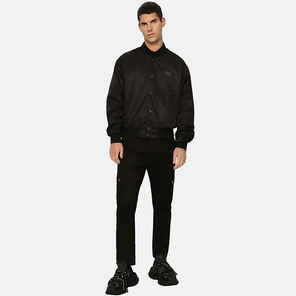 Áo Khoác Nam Dolce & Gabbana D&G Tag Sport G9ZO1T G7F2K N0000 Màu Đen Size 44