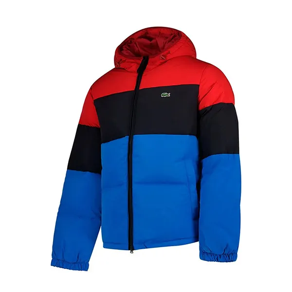 Áo Khoác Nam Lacoste Blue And Red Jacket BH0207-51N Màu Xanh Đỏ Size M