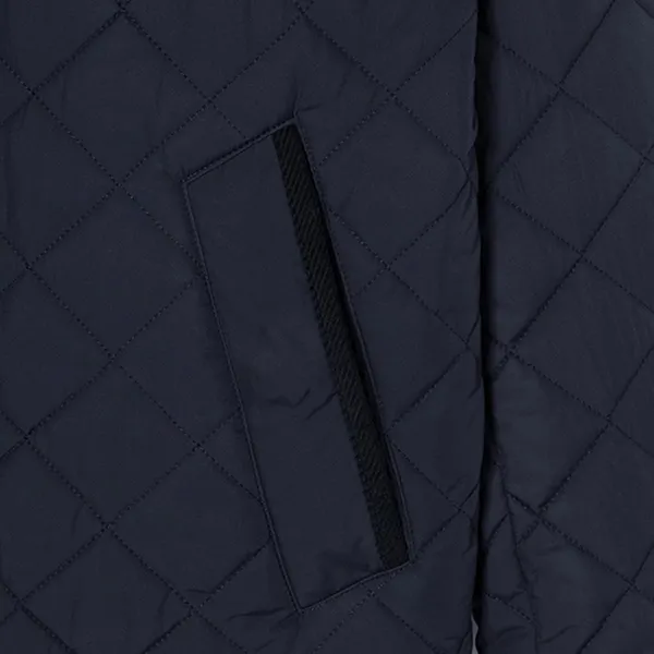 Áo Khoác Nam Lacoste Diamond Pattern Quilted Jacket BH570E 53N 166 Màu Xanh Navy Size 52