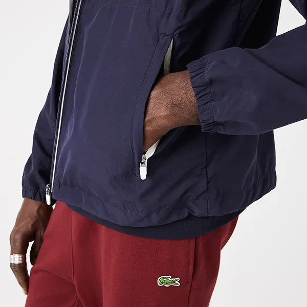 Áo Khoác Nam Lacoste Men's Hooded Zippered Water-Resistant Jacket BH2512-51 166 Màu Xanh Navy Size 50 - Thời trang - Vua Hàng Hiệu