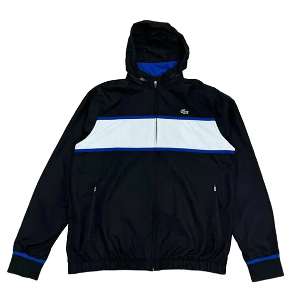 Áo Khoác Nam Lacoste Men's Jacket Màu Đen Trắng Size 2 - Thời trang - Vua Hàng Hiệu