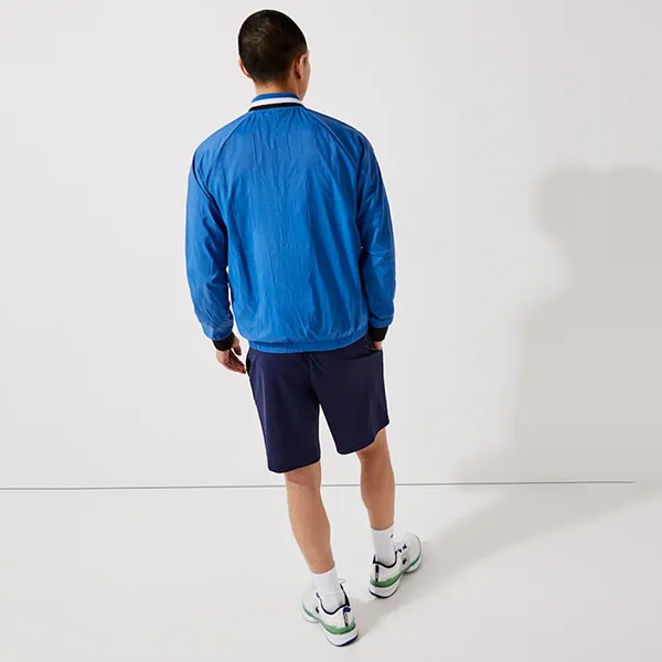 Áo Khoác Nam Lacoste Men’s Sport Lightweight Water-Resistant Jacket BH0846-51 Màu Xanh Blue Size 50