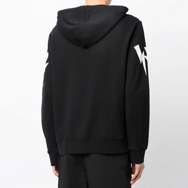 Áo Khoác Nam Neil Barrett Bolt Hood Zip-Up PBJS163 Màu Đen Size L