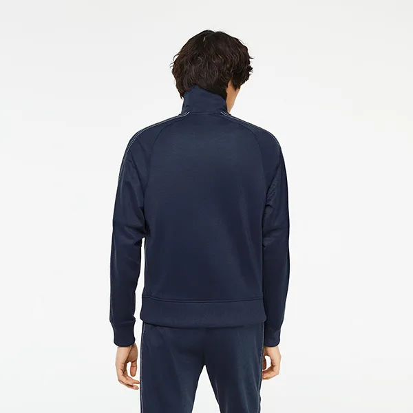 Áo Khoác Nỉ Lacoste Men’s Regular Fit Zipped Pique Sweatshirt SH5365.KXE Màu Xanh Navy Size 5 - Thời trang - Vua Hàng Hiệu