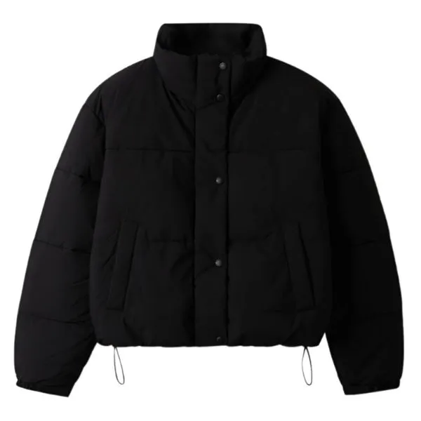 Áo Khoác Nữ WHOAU High Neck Short Puffer Padding WHJPE4V15F Màu Đen - Thời trang - Vua Hàng Hiệu