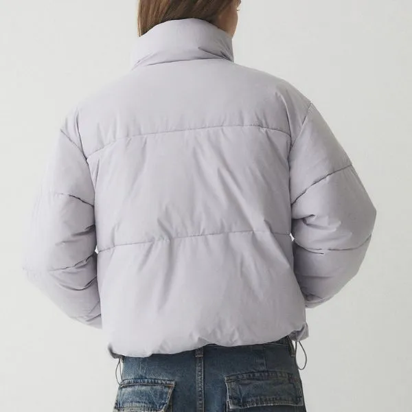 Áo Khoác Nữ WHOAU High Neck Short Puffer Padding WHJPE4V15F Màu Tím - Thời trang - Vua Hàng Hiệu