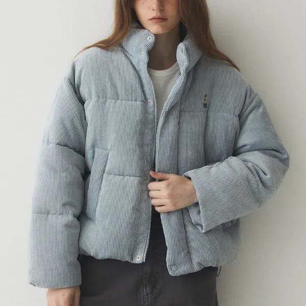 Áo Khoác Nữ WHOAU Steve Corduroy Padding WHJPE4V14F51 Màu Xanh Blue - Thời trang - Vua Hàng Hiệu