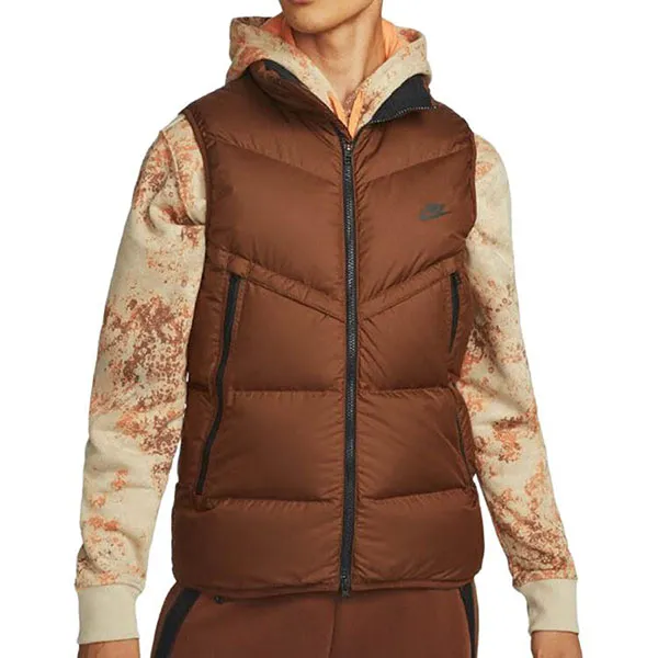 Áo Khoác Phao Lông Vũ Nike Vests Men Brown DV1136-259 Màu Nâu Size S