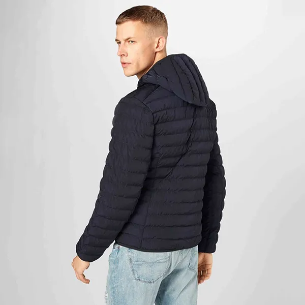 Áo Khoác Nam Lacoste Logo Thêu BH1930 HDE Màu Xanh Navy Size 50