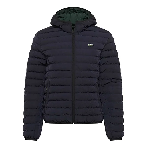 Áo Khoác Nam Lacoste Logo Thêu BH1930 HDE Màu Xanh Navy Size 50