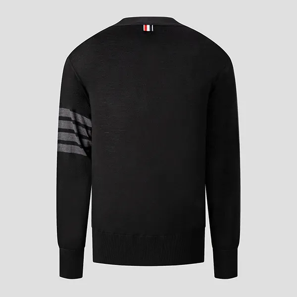 Áo Len Cardigan Nam Thom Browne Black With 4 Bar Printed MKC002A-00014-001 Màu Đen Size 1 - Thời trang - Vua Hàng Hiệu
