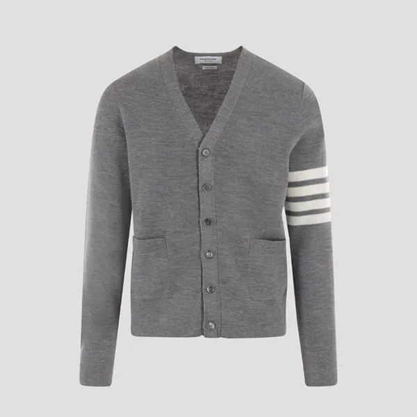 Áo Len Cardigan Nam Thom Browne Grey With 4 Bar Printed MKC484A Y1014 055 Màu Xám Size 1 - Thời trang - Vua Hàng Hiệu