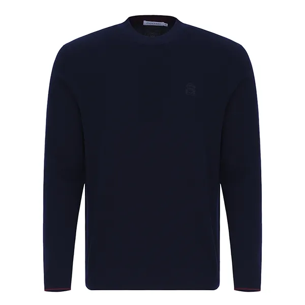 Áo Len Dài Tay Nam Giovanni GSW0071-1 Màu Xanh Navy Size 48