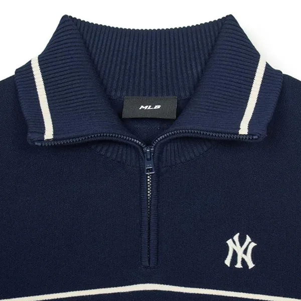 Áo Len Nữ MLB Varsity New York Yankees Knit Pullover 3FKPV0244-50NYS Màu Xanh Navy