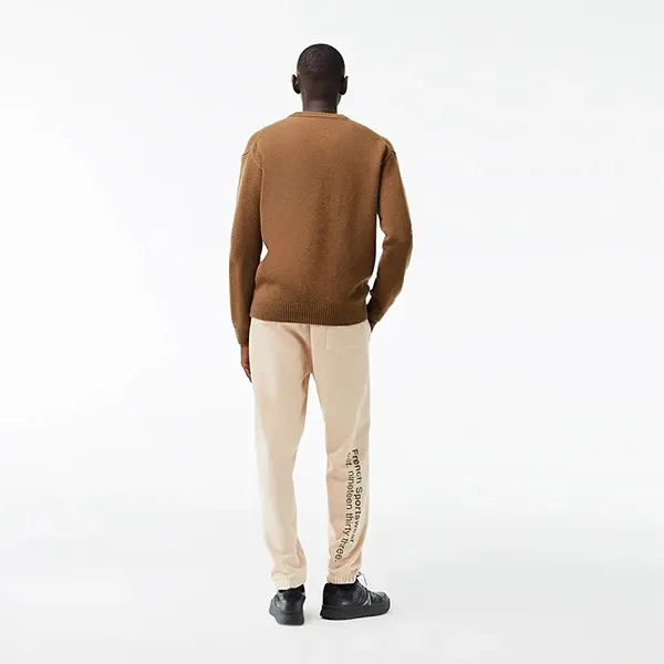 Áo Len Nam Lacoste Classic Fit AH0453 XP9 Màu Nâu Size 4