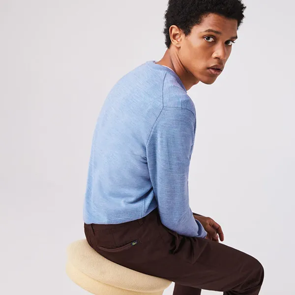 Áo Len Nam Lacoste Men's Sweater AH1969-EUA Màu Xanh Blue Size 2 - Thời trang - Vua Hàng Hiệu