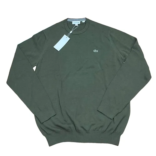 Áo Len Nam Lacoste Men's Sweater Màu Xanh Green Size 4
