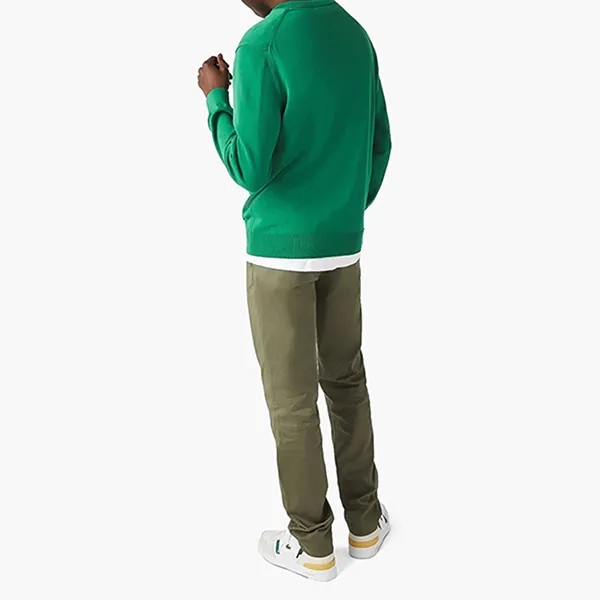 Áo Len Nam Lacoste Men's V Neck Organic Cotton Sweater Màu Xanh Lá Size 3 - Thời trang - Vua Hàng Hiệu
