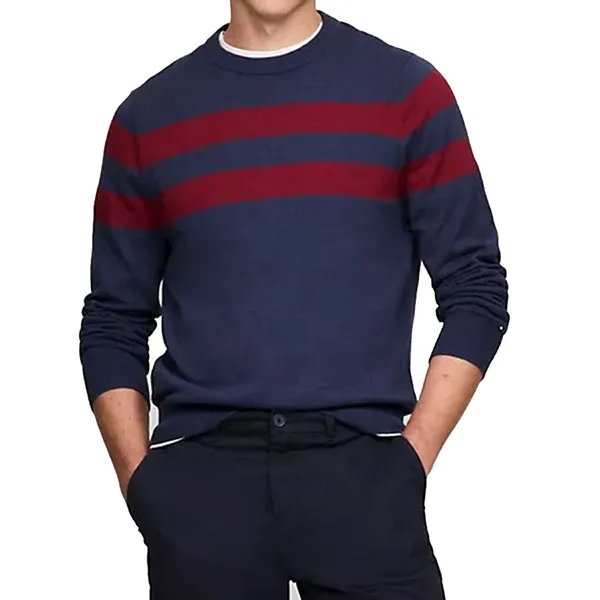 Áo Len Nam Tommy Hilfiger Sweater Tommy 78jb179 Dux Phối Màu Size M - Thời trang - Vua Hàng Hiệu