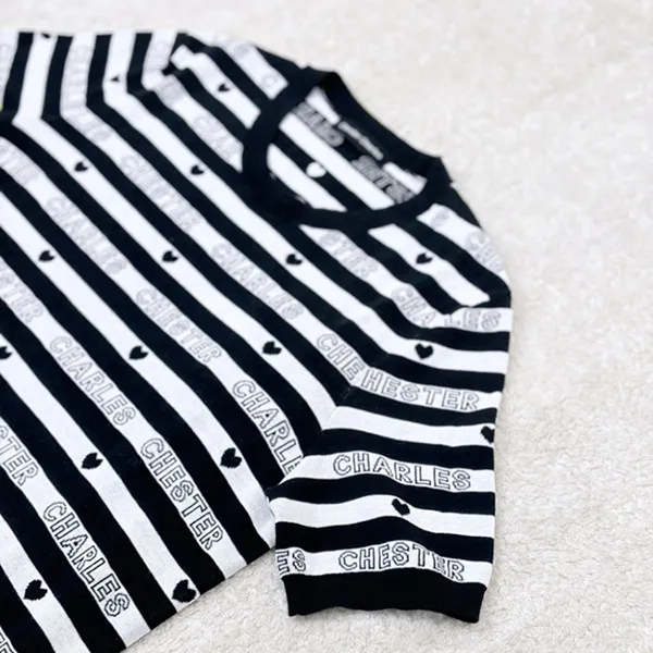 Áo Len Nữ Chester Charles In Black/White CW502KW0469BX Màu Đen Trắng Size S - Thời trang - Vua Hàng Hiệu