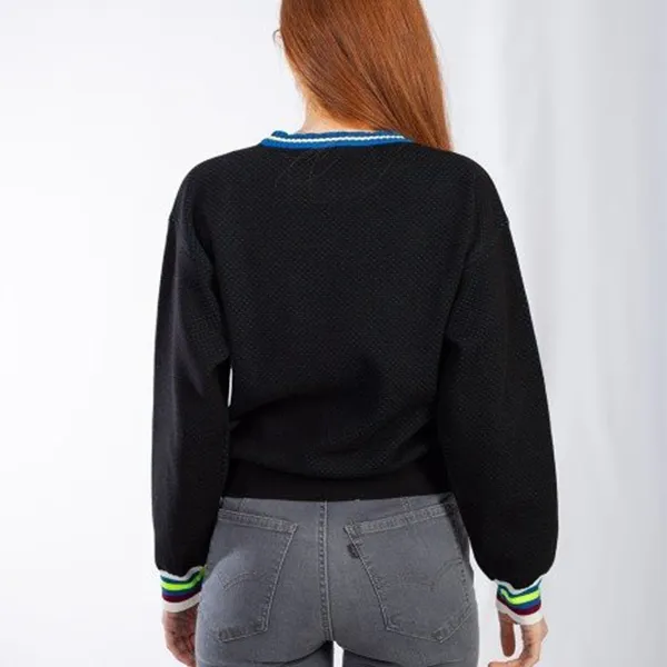 Áo Len Nữ Lacoste Crew Neck Black Jumper AF0463 W1A Màu Đen Size 38 - Thời trang - Vua Hàng Hiệu