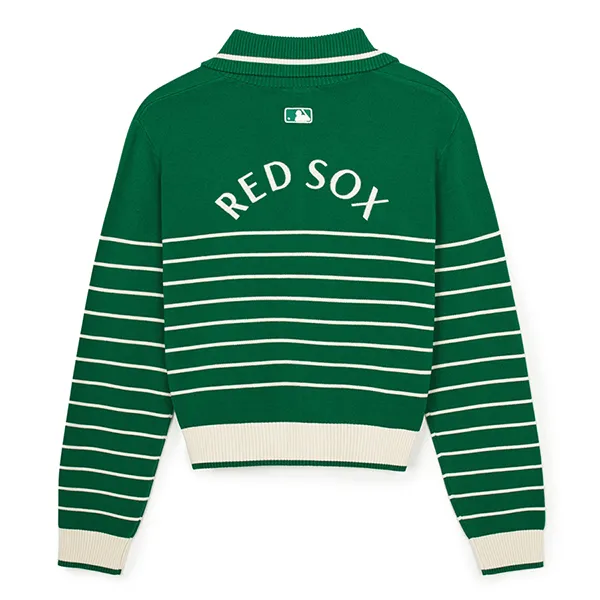 Áo Len Nữ MLB Varsity Boston Red Sox Knit Pullover 3FKPV0244-43GNS Màu Xanh Green - Thời trang - Vua Hàng Hiệu