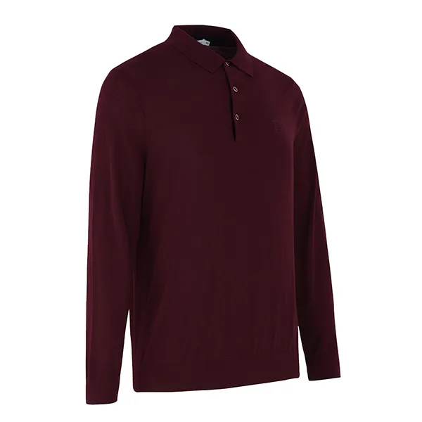 Áo Len Polo Nam Giovanni GSW0069-1BD Màu Đỏ Mận Size 46 - Thời trang - Vua Hàng Hiệu