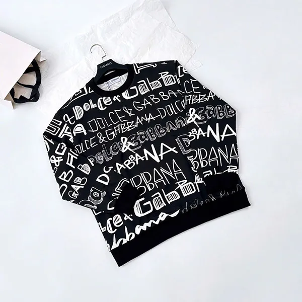 Áo Nỉ Dolce & Gabbana D&G Black With Logo Printed F9CB5T HS7OH HNSFW Màu Đen Size 36 - Thời trang - Vua Hàng Hiệu