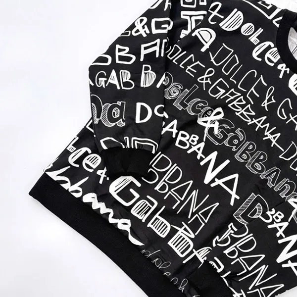 Áo Nỉ Dolce & Gabbana D&G Black With Logo Printed F9CB5T HS7OH HNSFW Màu Đen Size 36 - Thời trang - Vua Hàng Hiệu